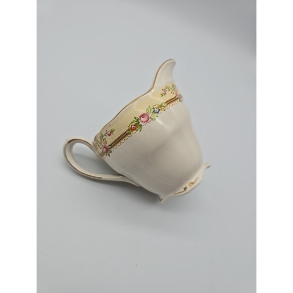 Marlborough ROYAL PETAL Series Grindley England Creamer Pitcher Roses & Gold - Picture 10 of 10